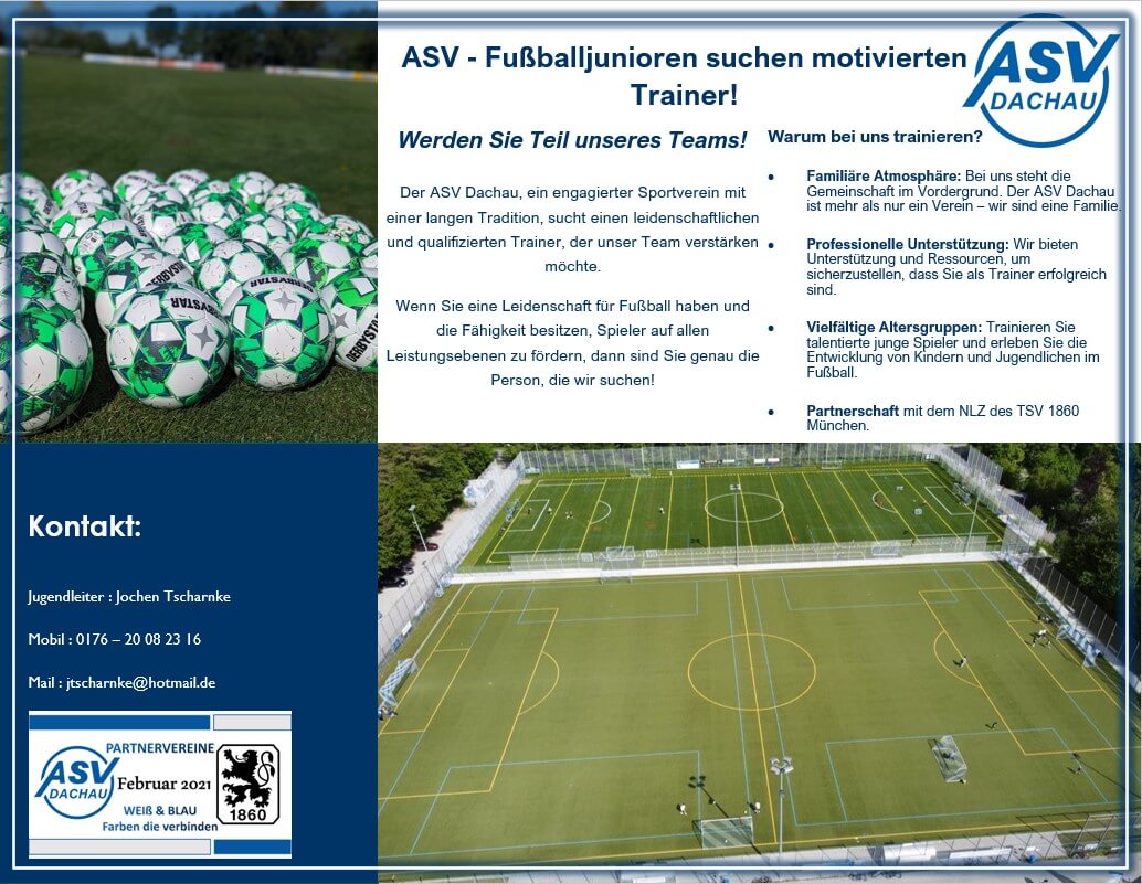 ASV - Fußballjunioren Trainer